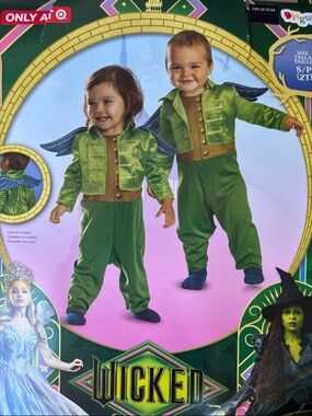 Wicked Green Toddler Costume Jacket & Jumpsuit
